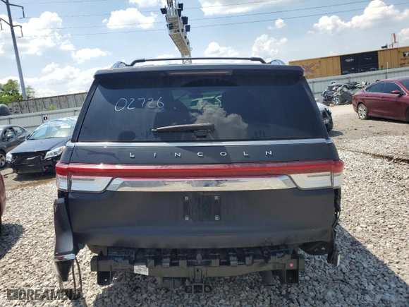 2023 Lincoln Navigator L Reserve with VIN 5LMJJ3LG7PEL02726, listed as a Copart auction lot 55732934 with 0 mi miles and Salvage Title. Bid and sale history available at carsss.com. Image 6.
