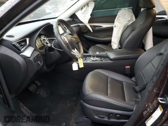 2020 Infiniti QX50 LUXE with VIN 3PCAJ5M39LF118573, listed as a Copart auction lot 37648013 with 50,744 mi miles. Bid and sale history available at carsss.com. Image 7.