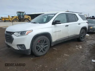 2019 Chevrolet Traverse Premier with VIN 1GNEVKKW4KJ282636, listed as a Copart auction lot 46515155 with 81,897 mi miles and Salvage Title. Bid and sale history available at carsss.com. Image 1.