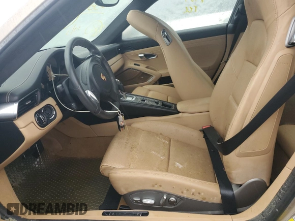 2014 Porsche 911 Carrera with VIN WP0AA2A90ES107197, listed as a Copart auction lot 75607494 with 0 mi miles and Salvage Title. Bid and sale history available at carsss.com. Image 7.