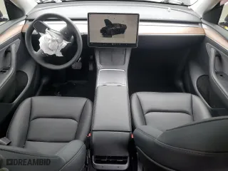 2025 Tesla Model Y Long Range with VIN 7SAYGDEE6SF308226, listed as a Copart auction lot 48006865 with 2,291 mi miles and Salvage Title. Bid and sale history available at carsss.com. Image 8.