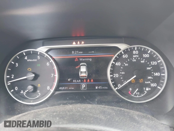 2020 Nissan Sentra SV with VIN 3N1AB8CV2LY286323, listed as a IAAI auction lot 41892303 with 46,831 mi miles. Bid and sale history available at carsss.com. Image 7.