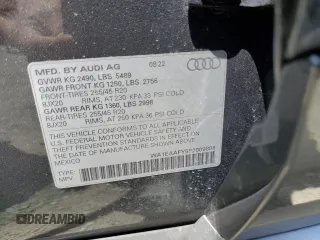 2023 Audi Q5 S line Premium Plus с VIN WA1EAAFY5P2009808, выставлен на аукционе Copart как лот 58793215 с пробегом 17 258 миль миль и Списание • Salvage title. История ставок и продаж доступна на DreamBid. Изображение 13.