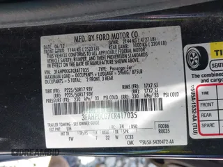 2012 Ford Fusion SEL with VIN 3FAHP0CG7CR417035, listed as a IAAI auction lot 42071747 with 130,412 mi miles. Bid and sale history available at carsss.com. Image 9.