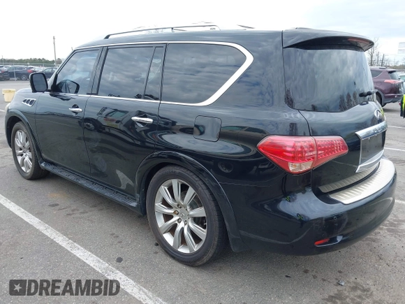 2012 Infiniti QX56 7-passenger z VIN JN8AZ2NEXC9020609, wystawiony jako IAAI lot #42026235 z przebiegiem 168 109 mil mil oraz . Historia ofert i sprzedaży dostępna na DreamBid. Obrazek 3.