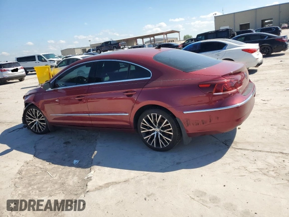 2014 Volkswagen CC Executive with VIN WVWGU7ANXEE526457, listed as a Copart auction lot 55958045 with 118,210 mi miles and Salvage title. Bid and sale history available at DreamBid. Image 2.