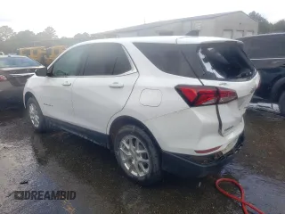 2022 Chevrolet Equinox LT with VIN 3GNAXTEV8NL160389, listed as a Copart auction lot 67119714 with 26,471 mi miles and Salvage Title. Bid and sale history available at carsss.com. Image 2.