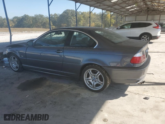 2002 BMW 3 Series 330Ci with VIN WBABN53452PH00919, listed as a Copart auction lot 77502044 with 142,226 mi miles and Salvage Title. Bid and sale history available at carsss.com. Image 2.