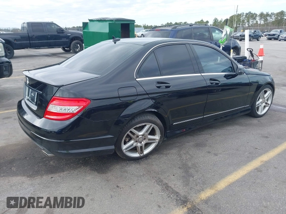 2011 Mercedes-Benz C 350 Sport with VIN WDDGF5GB0BR133816, listed as a IAAI auction lot 41304794 with 159,649 mi miles and . Bid and sale history available at DreamBid. Image 4.