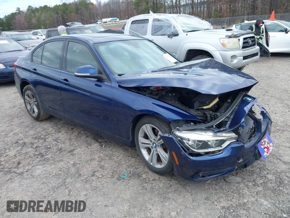 2016 BMW 3 Series 328i xDrive with VIN WBA8E3G56GNU02767, listed as a IAAI auction lot 41717848 with 45,640 mi miles. Bid and sale history available at carsss.com. Image 1.