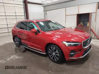 2022 Volvo XC60 Recharge Plug-In Hybrid Inscription with VIN YV4BR0DL2N1955142, listed as a IAAI auction lot 41565871 with 48,885 mi miles. Bid and sale history available at carsss.com. Image 1.