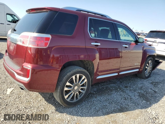 2016 GMC Terrain Denali z VIN 2GKFLRE35G6231586, wystawiony jako Copart lot #58223145 z przebiegiem 44 941 mil mil oraz Szkoda całkowita • Salvage title. Historia ofert i sprzedaży dostępna na DreamBid. Obrazek 3.