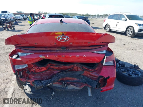 2021 Hyundai Elantra SEL with VIN 5NPLS4AG7MH005232, listed as a IAAI auction lot 41443961 with 58,175 mi miles. Bid and sale history available at carsss.com. Image 17.