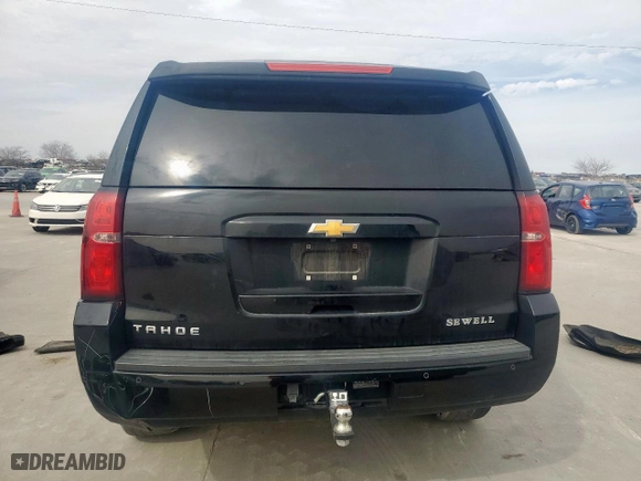 2019 Chevrolet Tahoe LT with VIN 1GNSCBKCXKR185912, listed as a Copart auction lot 46854595 with 284,794 mi miles and Salvage Title. Bid and sale history available at carsss.com. Image 6.