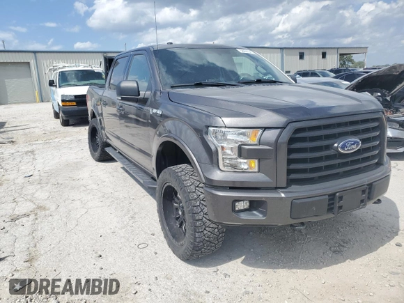 2017 Ford F-150 XL with VIN 1FTEW1EF5HFA56418, listed as a Copart auction lot 58428345 with 118,665 mi miles and Salvage title. Bid and sale history available at DreamBid. Image 4.