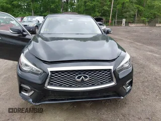 2018 Infiniti Q50 3.0t LUXE with VIN JN1EV7AR3JM438408, listed as a IAAI auction lot 42196488 with 134,519 mi miles. Bid and sale history available at carsss.com. Image 12.