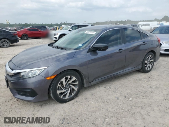 2018 Honda Civic EX with VIN 2HGFC2F7XJH598212, listed as a Copart auction lot 50825105 with 71,888 mi miles and Clean Title. Bid and sale history available at DreamBid. Image 1.