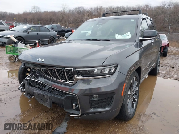2022 Jeep Grand Cherokee Overland with VIN 1C4RJHDG1N8605700, listed as a IAAI auction lot 41475738 with 46,302 mi miles and . Bid and sale history available at DreamBid. Image 17.