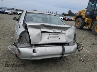 2002 Hyundai Accent GL with VIN KMHCG45C92U342413, listed as a Copart auction lot 45236555 with 120,207 mi miles and Salvage Title. Bid and sale history available at carsss.com. Image 6.