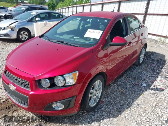 2012 Chevrolet Sonic LT with VIN 1G1JC5SH8C4222013, listed as a IAAI auction lot 42150220 with 76,706 mi miles and . Bid and sale history available at DreamBid. Image 2.