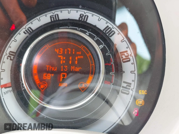 2016 FIAT 500 Pop with VIN 3C3CFFAR9GT184531, listed as a IAAI auction lot 41861835 with 43,171 mi miles and . Bid and sale history available at DreamBid. Image 7.