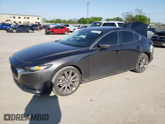 2019 Mazda 3 Preferred with VIN 3MZBPADL8KM110533, listed as a Copart auction lot 52118745 with 92,041 mi miles and Salvage Title. Bid and sale history available at DreamBid. Image 1.