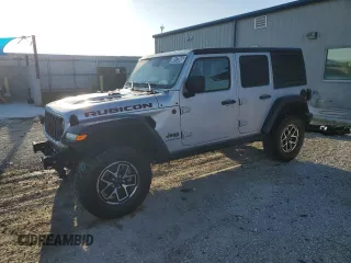 2024 Jeep Wrangler Rubicon with VIN 1C4PJXFG6RW310723, listed as a Copart auction lot 49173045 with 23,510 mi miles and Clean Title. Bid and sale history available at DreamBid. Image 1.