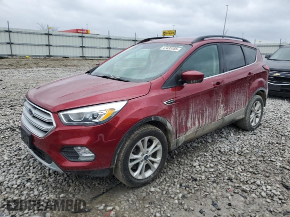 2019 Ford Escape SEL with VIN 1FMCU9HD5KUA05506, listed as a Copart auction lot 47435185 with 201,827 mi miles and Salvage Title. Bid and sale history available at carsss.com. Image 1.