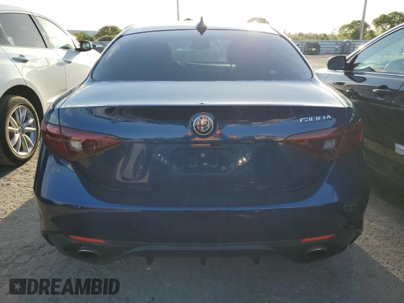 2018 Alfa Romeo Giulia with VIN ZARFAEBN5J7582236, listed as a Copart auction lot 49299943 with 45,736 mi miles. Bid and sale history available at carsss.com. Image 6.