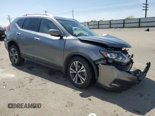 2019 Nissan Rogue SV with VIN JN8AT2MV3KW378220, listed as a Copart auction lot 53349015 with 60,812 mi miles and Salvage Title. Bid and sale history available at carsss.com. Image 4.