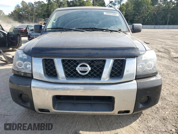 2011 Nissan Titan SV with VIN 1N6BA0ED1BN311392, listed as a Copart auction lot 72947264 with 132,069 mi miles and Salvage Title. Bid and sale history available at DreamBid. Image 5.