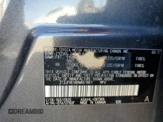 2017 Toyota RAV4 SE with VIN 2T3JFREV8HW661861, listed as a Copart auction lot 50397955 with 60,748 mi miles and Salvage title. Bid and sale history available at DreamBid. Image 12.