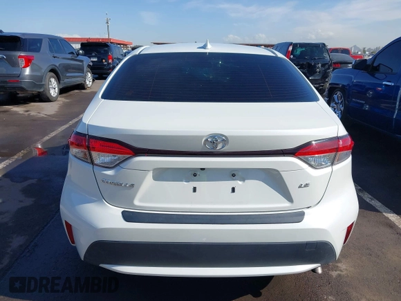 2020 Toyota Corolla LE with VIN JTDEPRAE1LJ015251, listed as a IAAI auction lot 41966854 with 44,116 mi miles. Bid and sale history available at carsss.com. Image 16.
