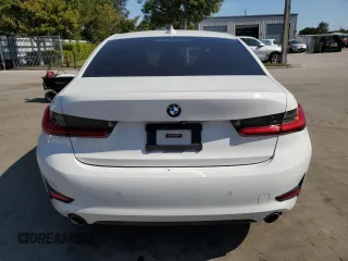 2019 BMW 3 Series 330i with VIN 3MW5R1J59K8B02494, listed as a Copart auction lot 43181165 with 55,183 mi miles and Salvage Title. Bid and sale history available at carsss.com. Image 6.