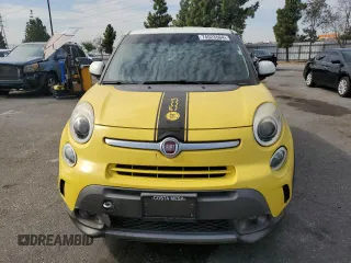 2014 FIAT 500L Trekking with VIN ZFBCFADH1EZ019518, listed as a Copart auction lot 74023564 with 124,433 mi miles and Salvage Title. Bid and sale history available at carsss.com. Image 5.
