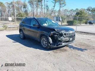2020 Jeep Cherokee Latitude Plus with VIN 1C4PJMLB2LD651160, listed as a IAAI auction lot 41349402 with 94,580 mi miles. Bid and sale history available at carsss.com. Image 1.