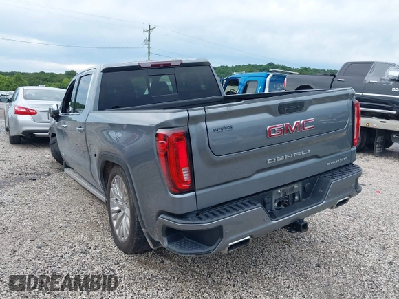 2019 GMC Sierra 1500 Denali with VIN 1GTU9FEL7KZ355632, listed as a IAAI auction lot 42487913 with 51,467 mi miles and . Bid and sale history available at DreamBid. Image 3.