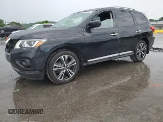 2017 Nissan Pathfinder Platinum with VIN 5N1DR2MM1HC668265, listed as a Copart auction lot 57517705 with 181,882 mi miles and Salvage title. Bid and sale history available at DreamBid. Image 1.