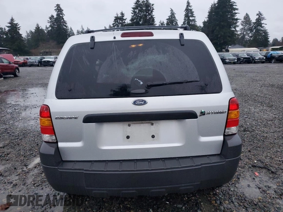 2006 Ford Escape Hybrid with VIN 1FMCU95H36KC95950, listed as a Copart auction lot 83957834 with 139,141 mi miles and Salvage title. Bid and sale history available at DreamBid. Image 6.