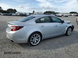 2016 Buick Regal GS with VIN 2G4GU5GXXG9109077, listed as a Copart auction lot 79145024 with 153,194 mi miles and Salvage Title. Bid and sale history available at carsss.com. Image 3.