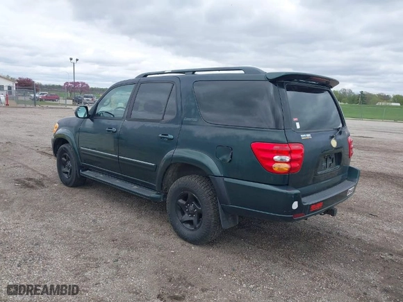 2001 Toyota Sequoia Limited with VIN 5TDBT48A61S040585, listed as a IAAI auction lot 42082703 with 263,203 mi miles. Bid and sale history available at carsss.com. Image 3.