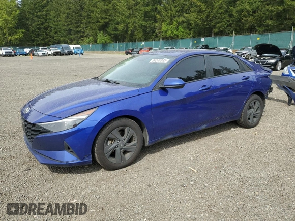 2023 Hyundai Elantra SEL with VIN KMHLM4AG7PU437139, listed as a Copart auction lot 56248595 with 104,598 mi miles and Salvage title. Bid and sale history available at DreamBid. Image 1.