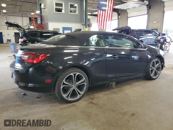 2016 Buick Cascada Premium with VIN W04WT3N58GG130062, listed as a Copart auction lot 64644255 with 46,969 mi miles and Salvage title. Bid and sale history available at DreamBid. Image 3.