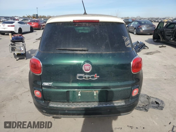 2014 FIAT 500L Lounge with VIN ZFBCFACH0EZ023268, listed as a Copart auction lot 84641784 with 0 mi miles and Clean Title. Bid and sale history available at carsss.com. Image 6.