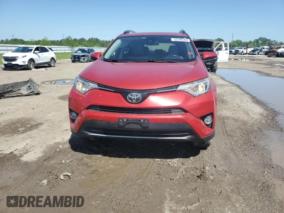 2017 Toyota RAV4 XLE with VIN JTMWFREV3HJ121385, listed as a Copart auction lot 52240585 with 77,944 mi miles and Salvage Title. Bid and sale history available at carsss.com. Image 5.