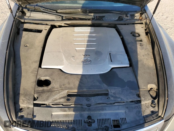2007 Lexus LS 460 with VIN JTHBL46F075028914, listed as a Copart auction lot 49012595 with 184,573 mi miles and Salvage Title. Bid and sale history available at DreamBid. Image 11.