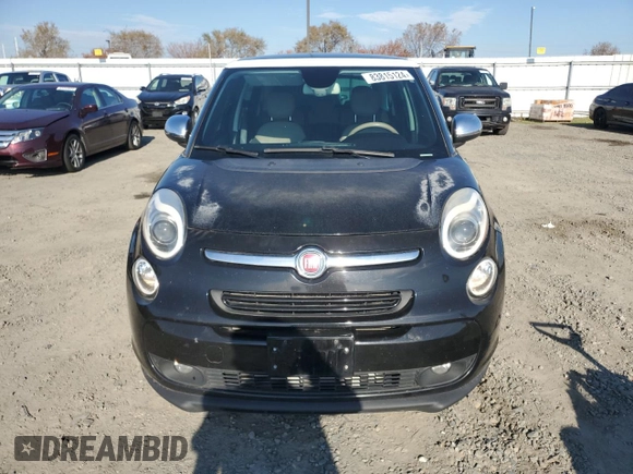 2014 FIAT 500L Lounge with VIN ZFBCFACH4EZ012452, listed as a Copart auction lot 83815124 with 63,341 mi miles and Salvage Title. Bid and sale history available at DreamBid. Image 5.