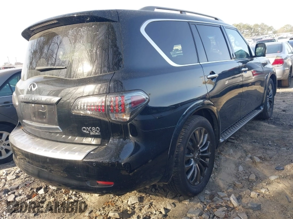 2017 Infiniti QX80 with VIN JN8AZ2NE8H9150542, listed as a IAAI auction lot 41810110 with 112,328 mi miles and . Bid and sale history available at DreamBid. Image 4.