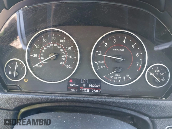 2013 BMW 3 Series 328i xDrive with VIN WBA3B3C56DF540744, listed as a IAAI auction lot 41433347 with 162,328 mi miles and . Bid and sale history available at DreamBid. Image 7.