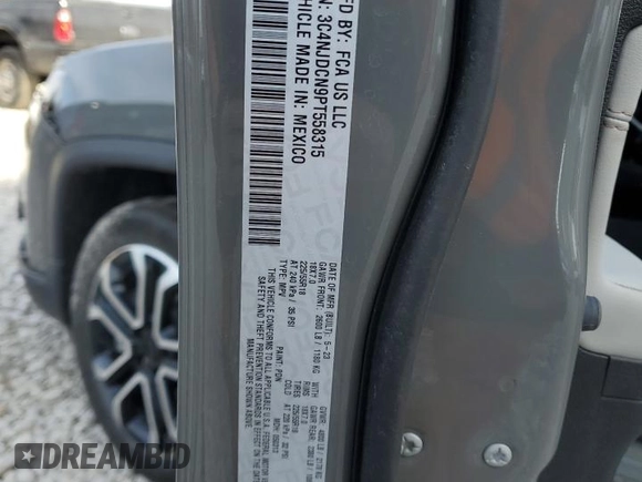 2023 Jeep Compass (RED) Edition with VIN 3C4NJDCN9PT558315, listed as a Copart auction lot 48219915 with 7,183 mi miles and Clean title. Bid and sale history available at DreamBid. Image 13.